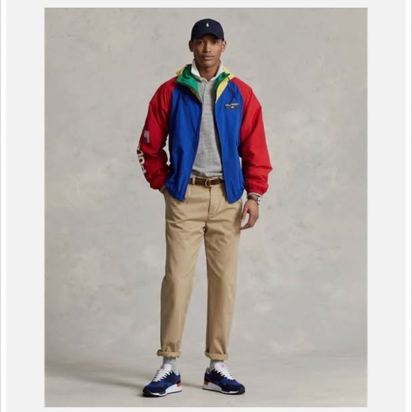 NWT POLO SPORT Ralph Lauren Colorblock Hooded Windbreaker Jacket size L - Picture 10 of 16